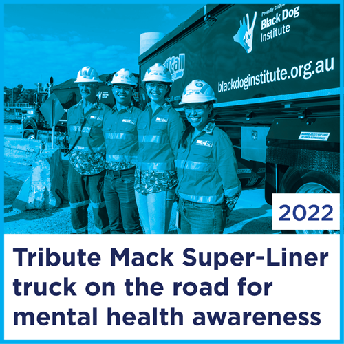 AttCall's Tribute Mack Super-Liner truck on the road for mental health awareness | 2022