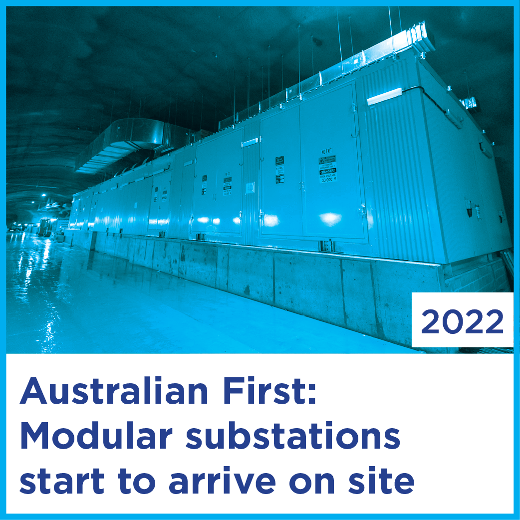 Australian First: Modular substations start to arrive on site | 2022