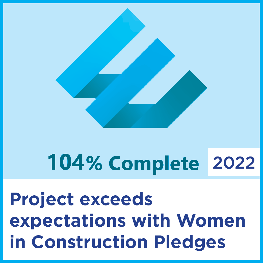 104% complete: project exceeds expectations with 2021 Women in Construction Pledges